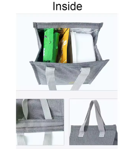 Sac isotherme pour le déjeuner, sac fourre-tout thermique pour adultes, sac à lunch simple et tendance, isolé pour le travail - Product Image 4
