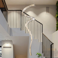 Lustres LED modernes décoratifs en métal pour hôtel, villa, hall, escalier, plafond, luminaires suspendus pour salon, fabriqués sur mesure
