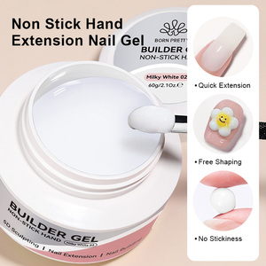 BORN PRETTY Gel Constructor de Uñas Transparente Blanco Lechoso, No Pegajoso, Sin Calor, para Esculpir en 3D, Extensión de Uñas, Gel UV Vernis - Product Image 3