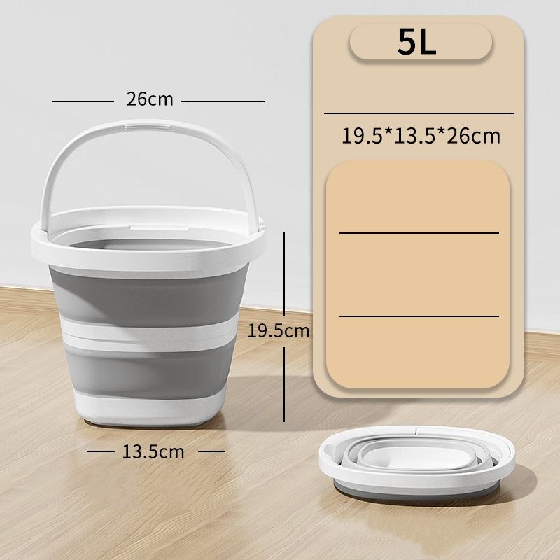 สีขาวเทา ขนาดกลาง 5 ลิตร