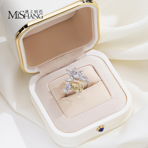 Messi Jewelry MSR-1927 18k Fine Jewelry <b>Rings</b> yellow Diamond <b>Ring</b> - Product Image 5