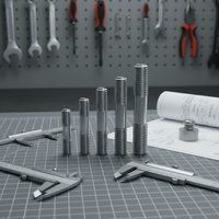 Factory Wholesale Stainless Steel Zinc Plated Double End Stud Full Threaded Rod Industrial Fastening Double Head Bolt Connector
