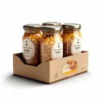 Séparateur de boîte en carton ondulé marron personnalisé, insert en carton kraft certifié ISO9001 pour l'emballage de boissons, protection de bouteilles en verre