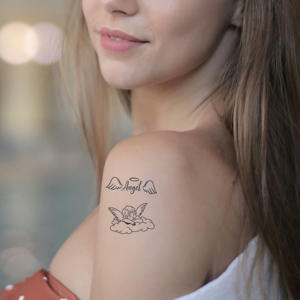 Tatuaggio Temporaneo Senza Acqua Classico Cupido & Angelo, Design Cherubico, Durata 7 Giorni, Semi-Permanente, Vendita all'Ingrosso - Product Image 3