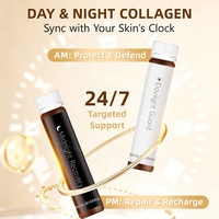 Complément alimentaire de collagène marin ACORN jour et nuit, soutien immunitaire, 15000 mg de peptides de collagène, boisson pour la santé de la peau, des cheveux, des ongles et des articulations
