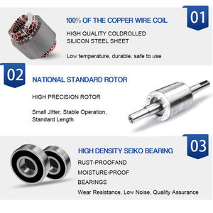 Ms серии 2.2KW 3HP 380V алюминиевый корпус асинхронные электрические <span class=keywords><strong>3</strong></span>-фазные индукционные двигатели - Product Image 4