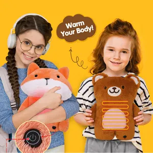 2023 USB elektrikli ısıtma dolgulu yumuşak peluş hayvanlar oyuncak ayı çocuklar için hediye