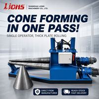 Machine automatique de cintrage et de pliage de plaques coniques en acier inoxydable, robuste, pour la fabrication de métaux