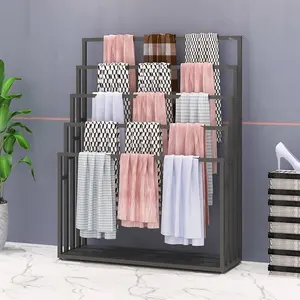 Silk Scarf and Tie Display Stand for Boutique Shop Scarf Display Rack Floor Standing Scarves Display Stand