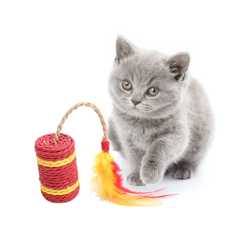 2021 מוצר חדש חזיז צורת נייר חבל אינטראקטיבי חתול שריטה צעצוע