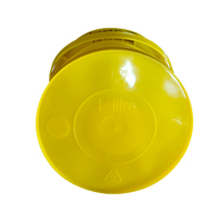Seau en plastique d'approvisionnement d'usine seau de qualité alimentaire avec couvercle peut imprimer logo alimentaire yaourt seau de fruits