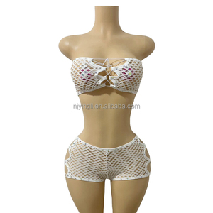 Yingli Abbigliamento all'Ingrosso per Donne, Costume da Discoteca in Rete Trasparente, Abito Esotico per Club USA - Product Image 4