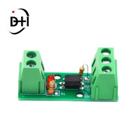 Módulo de Aislamiento Fotoeléctrico de 1 Canal PC817 EL817 3V-5V 12V 24V con Soporte para Riel, para PLC y Placa de Control de Motor