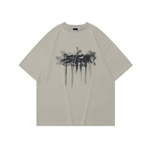 Camiseta de Verano para Hombre, Manga Corta, 100% Algodón, Gruesa, de Secado Rápido, Estampado Sólido, Serigrafía, Estilo Deportivo Informal, Personalizada - Product Image 2