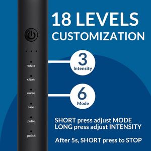 Oscillating Rotating Sonic IPX7 Waterproof Soft Electric <b>Smart</b> Toothbrush Deep Cleaning Whitening High-Frequency Vibration - Product Image 4