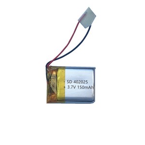 Usine en gros 3.7V 150mah 402025 batterie Lipo Lithium Ion polymère Rechargeable pour ordinateur portable thermomètre Stock batterie médicale - Product Image 4