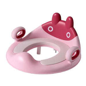 Siège de toilette portable pour bébé avec coussin doux et poignée, motif dessin animé mignon - Product Image 6