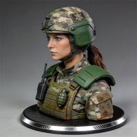 Artisanat en résine sur mesure, référence non en stock uniquement, bustes spécialisés de soldats de la marine, de l'armée de l'air, de l'armée et des forces spéciales.
