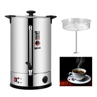 Urne à café électrique en acier inoxydable 304 à double paroi de 15 L avec contrôle de la température