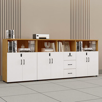 Meubles de bureau modernes, armoire de classement en panneaux de particules blancs, solution de rangement avec serrure à clé, archives de données, cloisons, armoires en bois