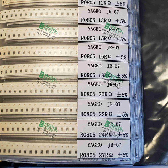 SMD Resistor Chip Capacitor MLCC 0402/0603/0805/1206 Sample Book 1% 5% 0 to 10M 170Value*50Pcs 8500Pcs Assorted Sample Set Kit