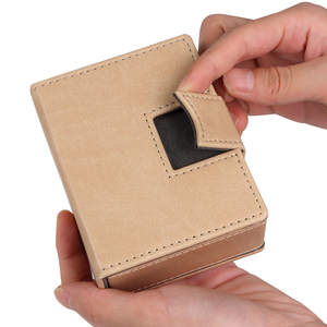 Boîte de rangement <span class=keywords><strong>en</strong></span> cuir personnalisable pour jeux de société, cartes de visite et cartes sportives – Vente <span class=keywords><strong>en</strong></span> gros directe usine - Product Image 6