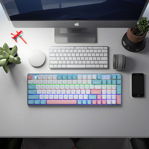 OEM/ODM <span class=keywords><strong>Clavier</strong></span> de jeu mécanique professionnel à 97 touches, confortable, PBT, avec interrupteur <span class=keywords><strong>silencieux</strong></span>, blanc pour les joueurs - Product Image 5