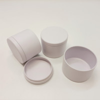 Boîtes de conserve pour bougies de luxe vides, directement de l'usine, 4 oz, boîtes de conserve pour bougies blanches mates avec couvercle