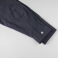 Chemises à manches longues pour hommes, coupe ample et droite, personnalisables, patchwork, à fines carreaux
