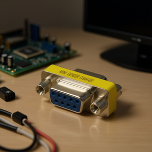 Adaptateur mini-Changeur de genre D-Sub 9 broches femelle pour connexion de câble série - Product Image 3