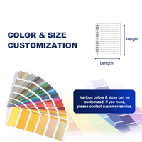 Carnet à spirales imperméable personnalisable avec impression UV, taille et couleur sur mesure pour l'école, le bureau et la création de journaux créatifs