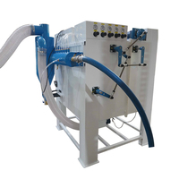 Machine de sablage automatique pour jantes en alliage avec plateau tournant, 6 pistolets automatiques et commande PLC