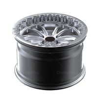 Vente chaude 5x4.5 5x4.75 Argent Brossé 2 Pièces Forgé Drag Racing Beadlock Roues 15X10 17X10 18X11 pour 2020 Toyota Supra