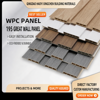 Panneau mural WPC moderne, grain de bois en relief 3D, revêtement de décoration intérieure pour salon, villa