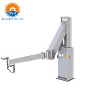 Bras de chargement télescopique hydraulique en SUS304 pour carcasses, système de déchargement de viande, équipement d'expédition pour abattoir de bétail, bras mécanique CE