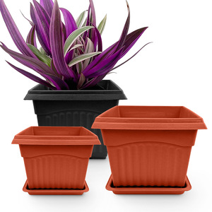 Macetas Cuadradas de Plástico PP de Alta Calidad en Oferta, Macetas Gruesas para Suculentas, <span class=keywords><strong>Cactus</strong></span> y Flores, Minimalistas para Jardín y Hogar - Product Image 6
