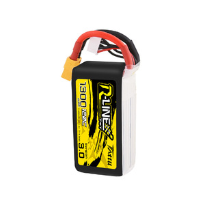 Tattu 120C R-LINE 1300mAh 1400mAh 4S 6S Lipo แบตเตอรี่สำหรับโดรนแข่งขัน FPV 5นิ้ว - Product Image 4