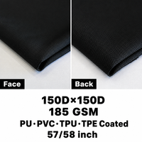 Tissu Ripstop Élastique Enduit de Fil 100% Polyester Coupe-Vent Résistant aux Déchirures pour Filles, Idéal pour Bagages d'Extérieur, Tentes, Sacs à Dos PUPVC TPU