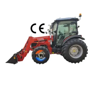 Tractor agrícola multifunción y de seguridad 75hp 4W para transporte y trabajo agrícola a la venta