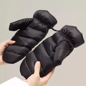 Mitaines d'extérieur coupe-vent, imperméables et ultralégères, en nylon, avec rembourrage 650 Fill Power, longueur poignet, pour le camping et l'hiver - Product Image 1