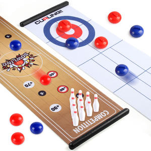 Juego de Bolos Portátil para Niños, Juego de Mesa Deportivo para Interiores, Juguetes de Bolos Dobles, Tapete de Juego de Bolos, Juguetes de Mesa para Exteriores - Product Image 1