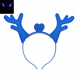 Diadema con Orejas <span class=keywords><strong>de</strong></span> Reno y Luces LED <span class=keywords><strong>para</strong></span> la Fiesta <span class=keywords><strong>de</strong></span> Navidad 2024, Regalo <span class=keywords><strong>para</strong></span> Niños, Multicolor, Intermitente Rápido/Lento/Constante - Product Image 3