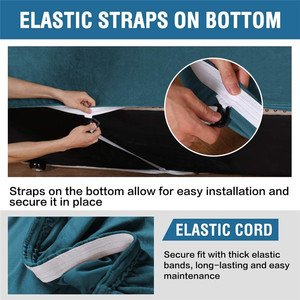 <span class=keywords><strong>Housse</strong></span> de canapé en velours très élastique, couverture de <span class=keywords><strong>protection</strong></span> pour meubles, fauteuil, deux places, résistant au glisse, tissu Super doux, 1 pièce - Product Image 3