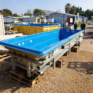 Piscine modulaire avec fenêtre en acrylique transparente pour une vie en plein air, piscine à structure ouverte, piscine spa extérieure - Product Image 3