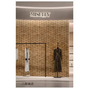 Style nord-américain lumière luxe en bois massif <span class=keywords><strong>mosaïque</strong></span> <span class=keywords><strong>papier</strong></span> <span class=keywords><strong>peint</strong></span> nouveau fond chinois décoration murale pour salle de bain chambre noir - Product Image 6