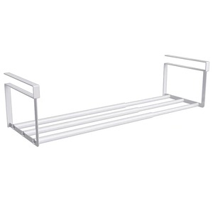 Étagère à chaussures extensible 40-65 cm en acier au carbone blanc, type crochet, pour rangement de chaussures dans un placard - Product Image 3