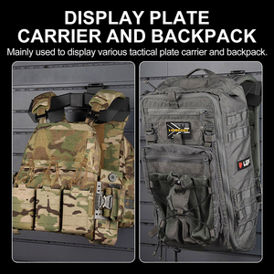 TG-25-ACC-05 Supporto Modulare in Nylon per Attrezzatura Tattica, Piastra Porta Accessori con Montaggio a <span class=keywords><strong>Parete</strong></span> Multifunzionale Nero - Product Image 4
