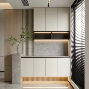<span class=keywords><strong>Aparador</strong></span> Moderno Italiano Minimalista Personalizable de Alta Calidad, Mueble Buffet con Diseño de Paneles para Comedor, Sala de Estar, Hotel - Product Image 1
