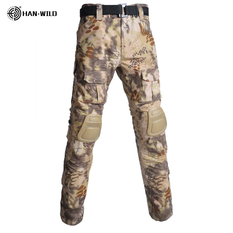 Han Wilde Multi-Pocket Veiligheid Beschermende Overall Heren Tactische Outdoor Training Camouflage Broek Voor Heren
