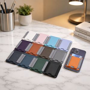 เคสโทรศัพท์แม่เหล็กแบบยืดหยุ่น สายรัดยางยืด หนัง PU พร้อมช่องใส่บัตร สำหรับ iPad ใช้เป็นขาตั้งได้ พกพาสะดวก เหมาะสำหรับการเดินทาง - Product Image 1